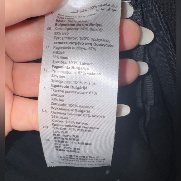 Sandro black dress with belt mini excellent condition - Picture 7 of 7